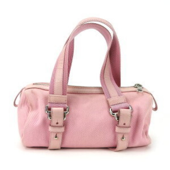Saint Laurent Yves Kahala handbag pink canvas leather bag is - Picture 3 of 9